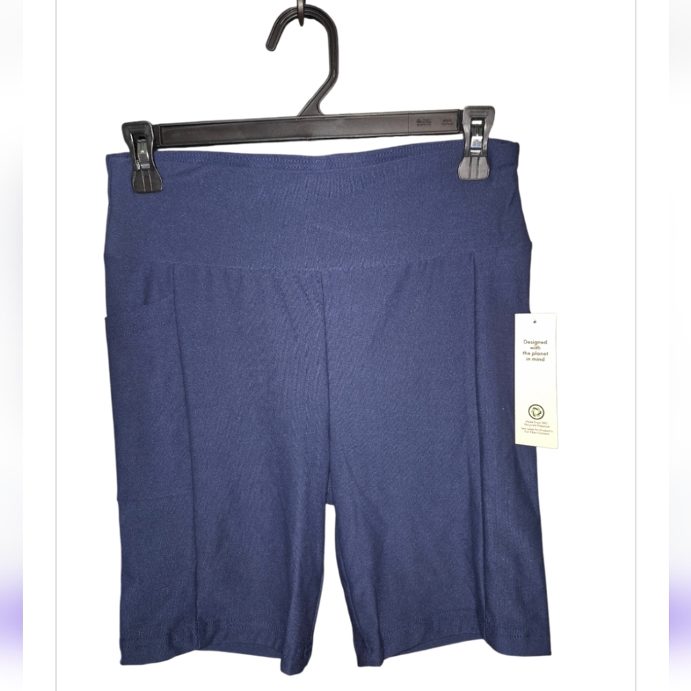 Women's Stretch Navy Blue Shorts